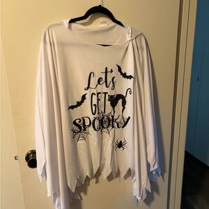 Women’s  White Halloween Cape Poncho